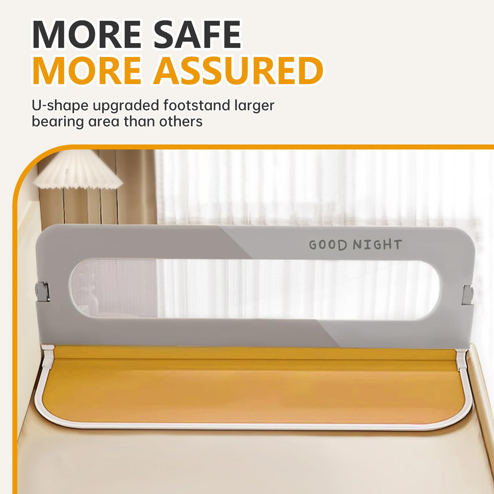 Strenkitech converts from toddler rail to twin, full, queen, or king bed.