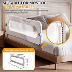 Strenkitech Foldable Bed Rails feature soft padding for a gentle barrier and safety.