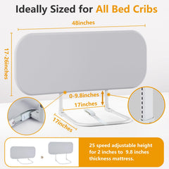 Strenkitech height adjustable bed rails with 32in 48in 59in options