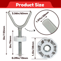 StreytoTek banister adapter assembly fits stair rails for stable gates.