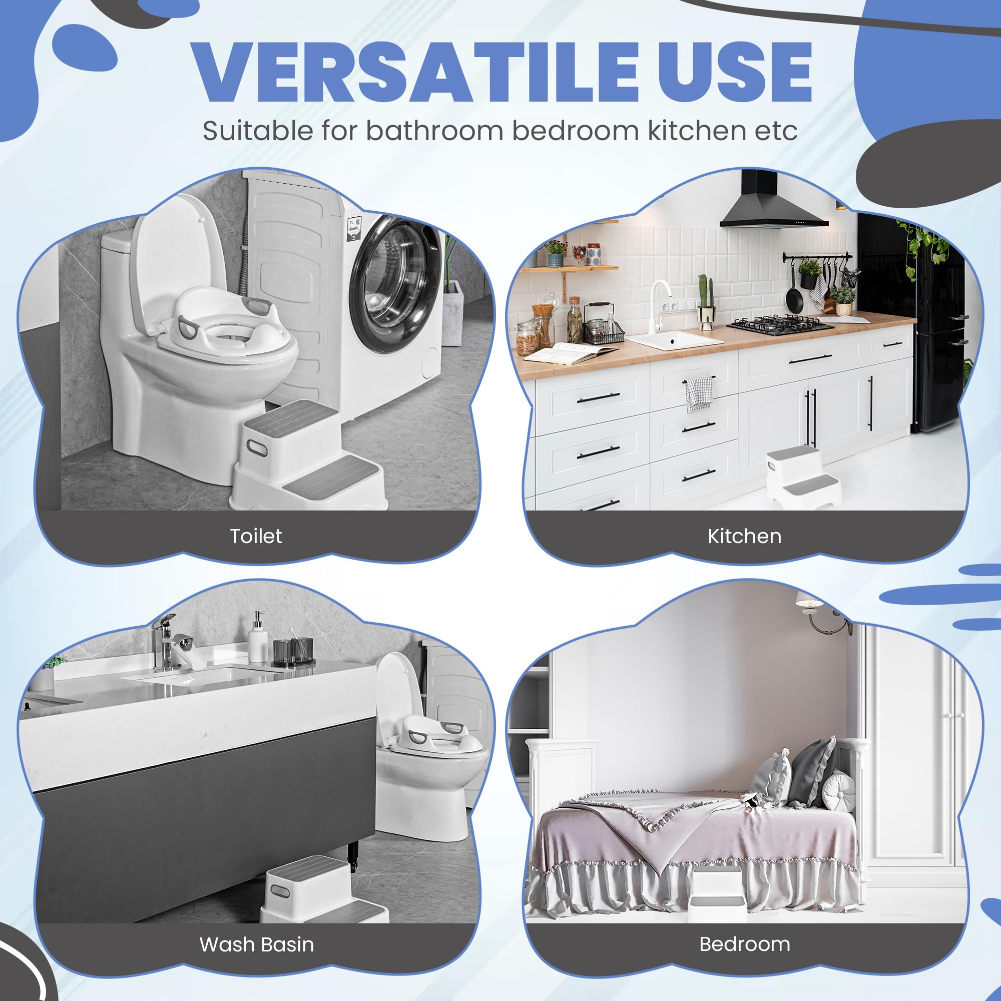 STRISK multipurpose use design supports potty training and handwashing anywhere.