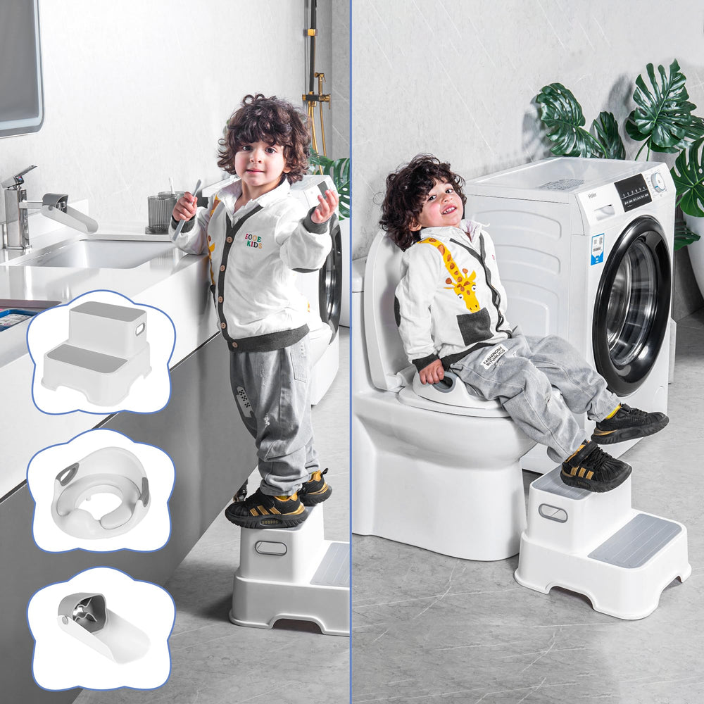 STRISK toilet seat cushion provides soft sitting and splash guard for potty time.
