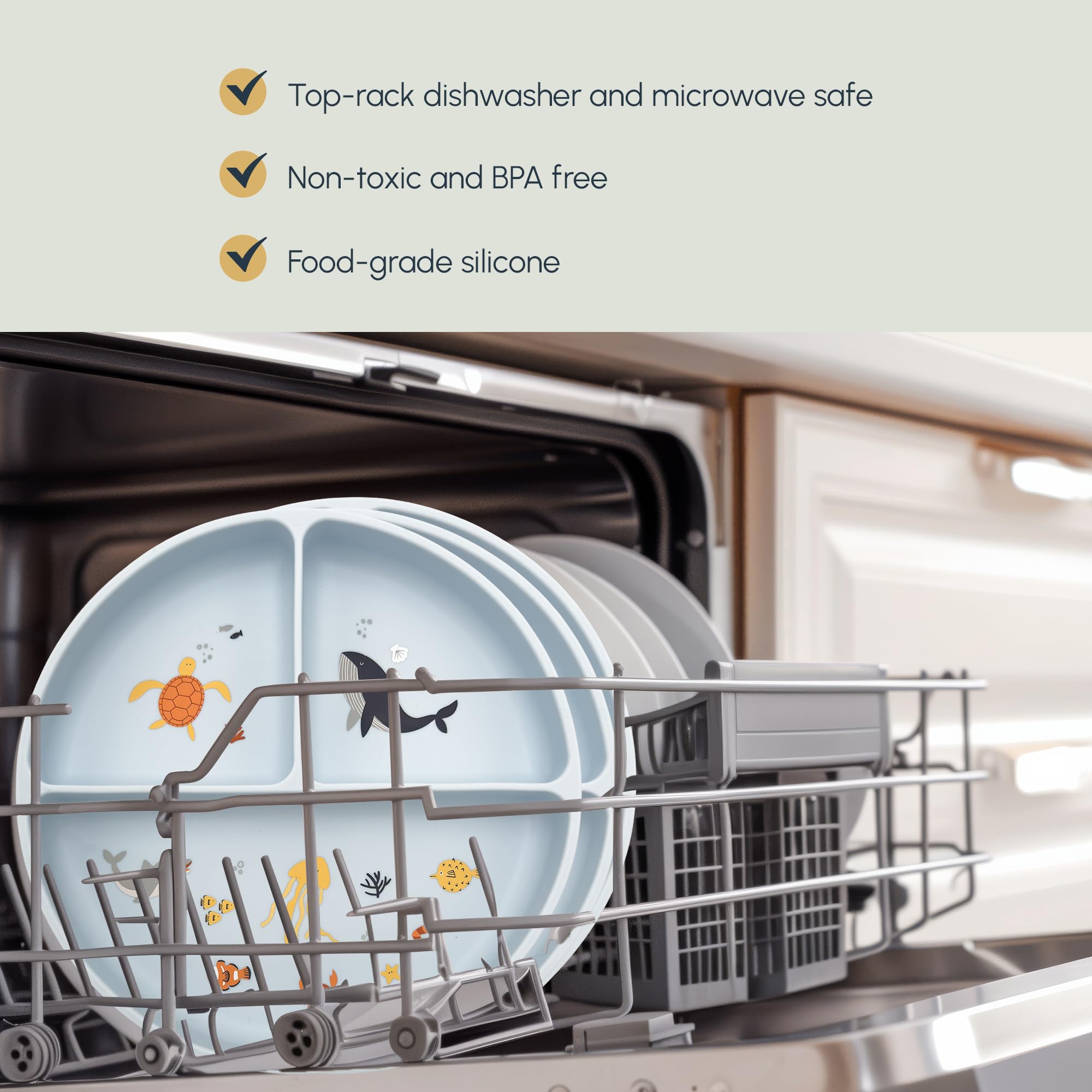 Studio Merveille dishwasher-safe plate simplifies cleanup after meals