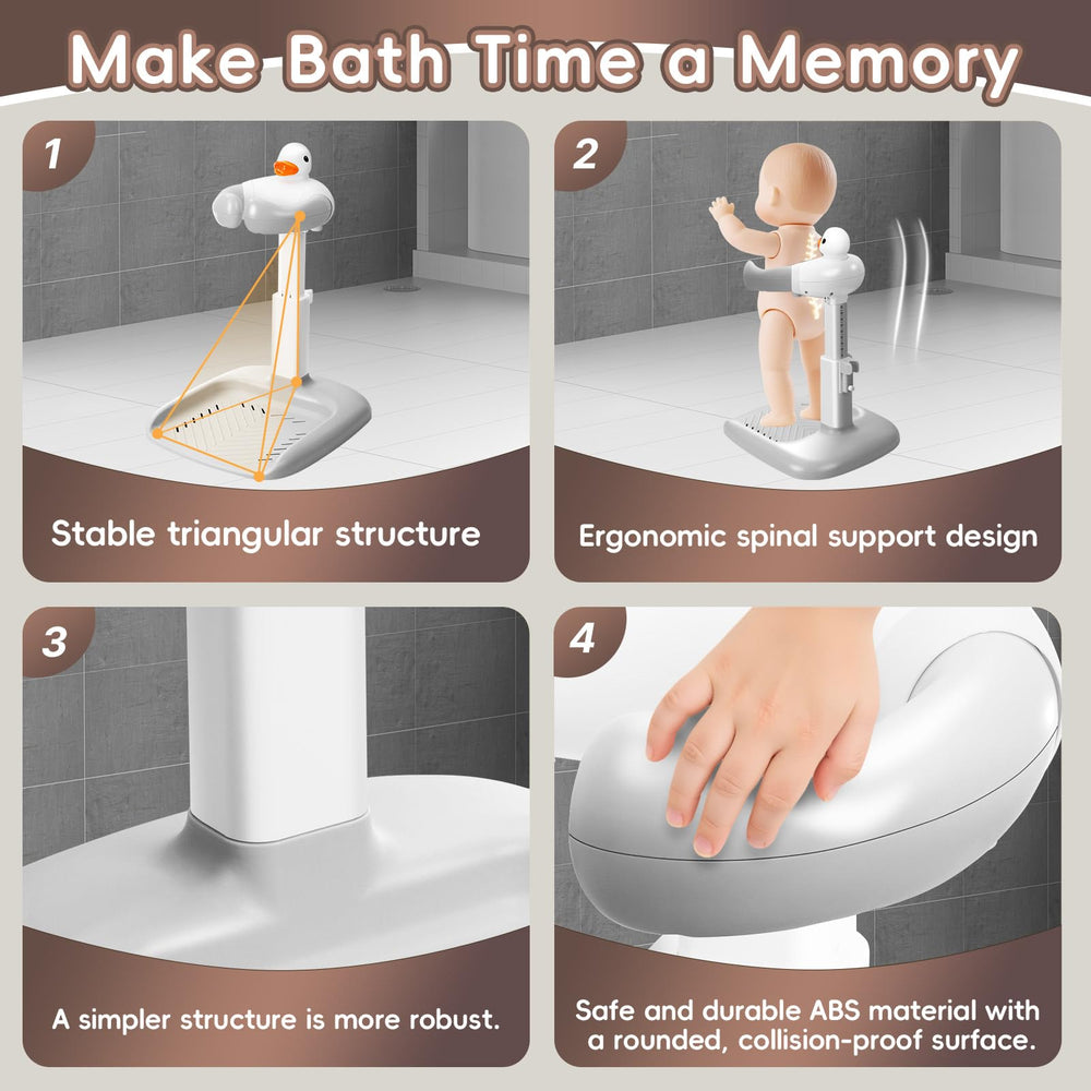 STUNLUX Foldable design saves space and makes bathroom storage easy.
