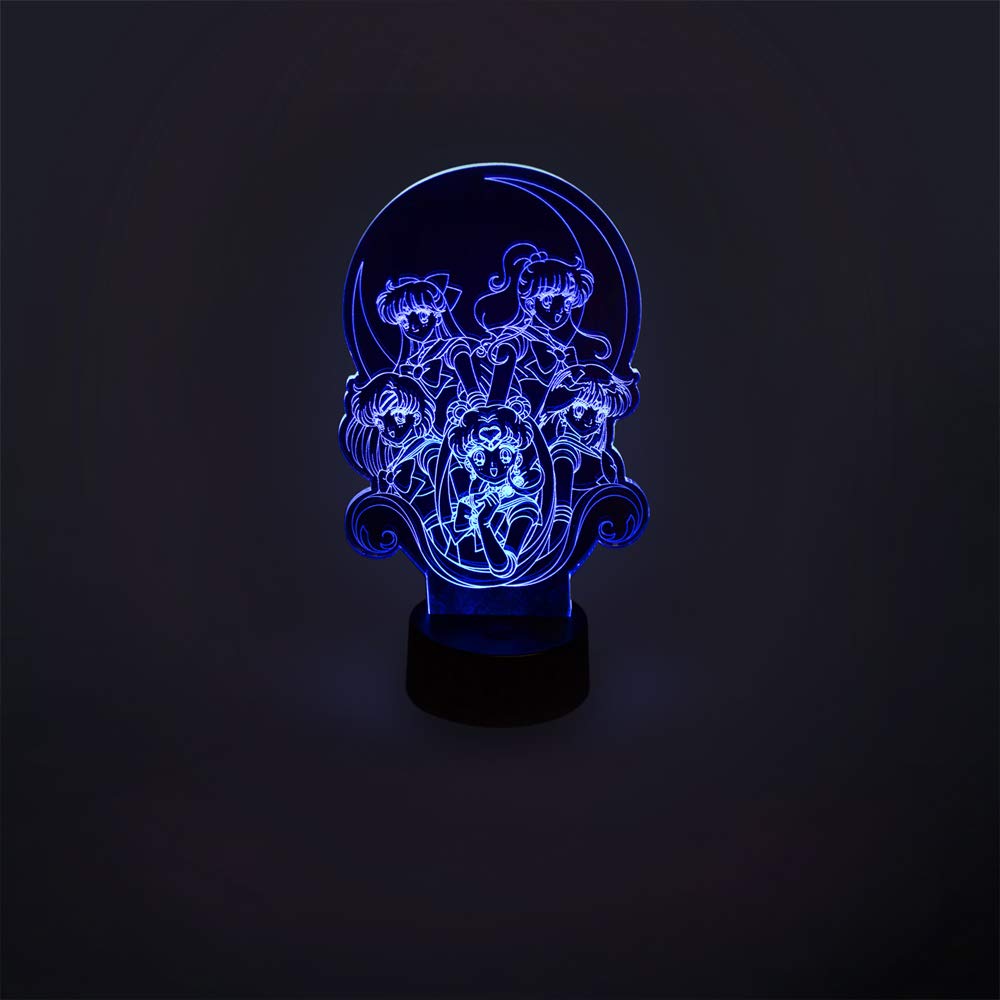 Stunned Mind Sailor Moon acrylic lamp seven-color light enhances study and gaming desks.