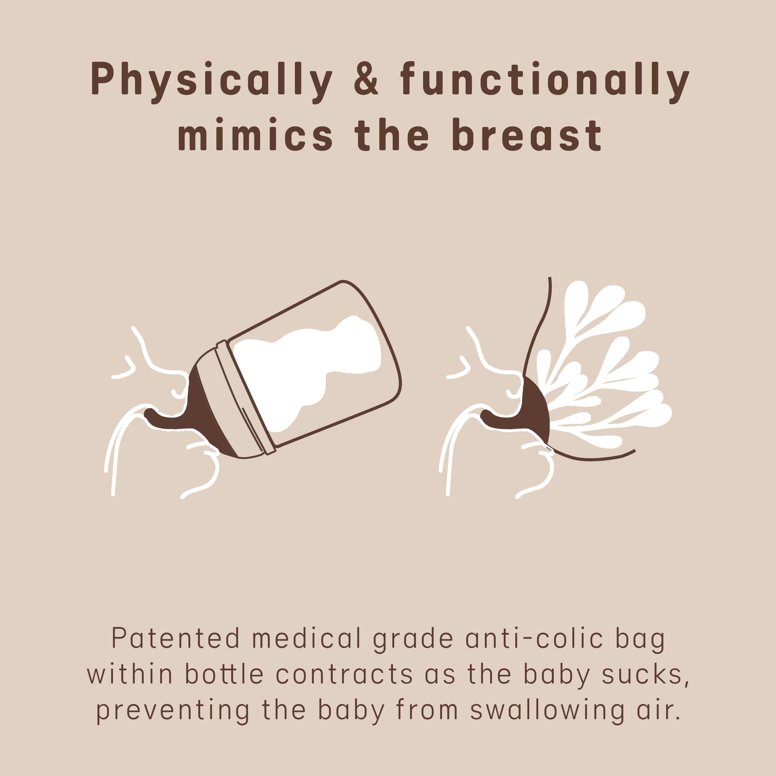 Suavinex baby feeding scene with nipple demonstrates gentle, controlled flow