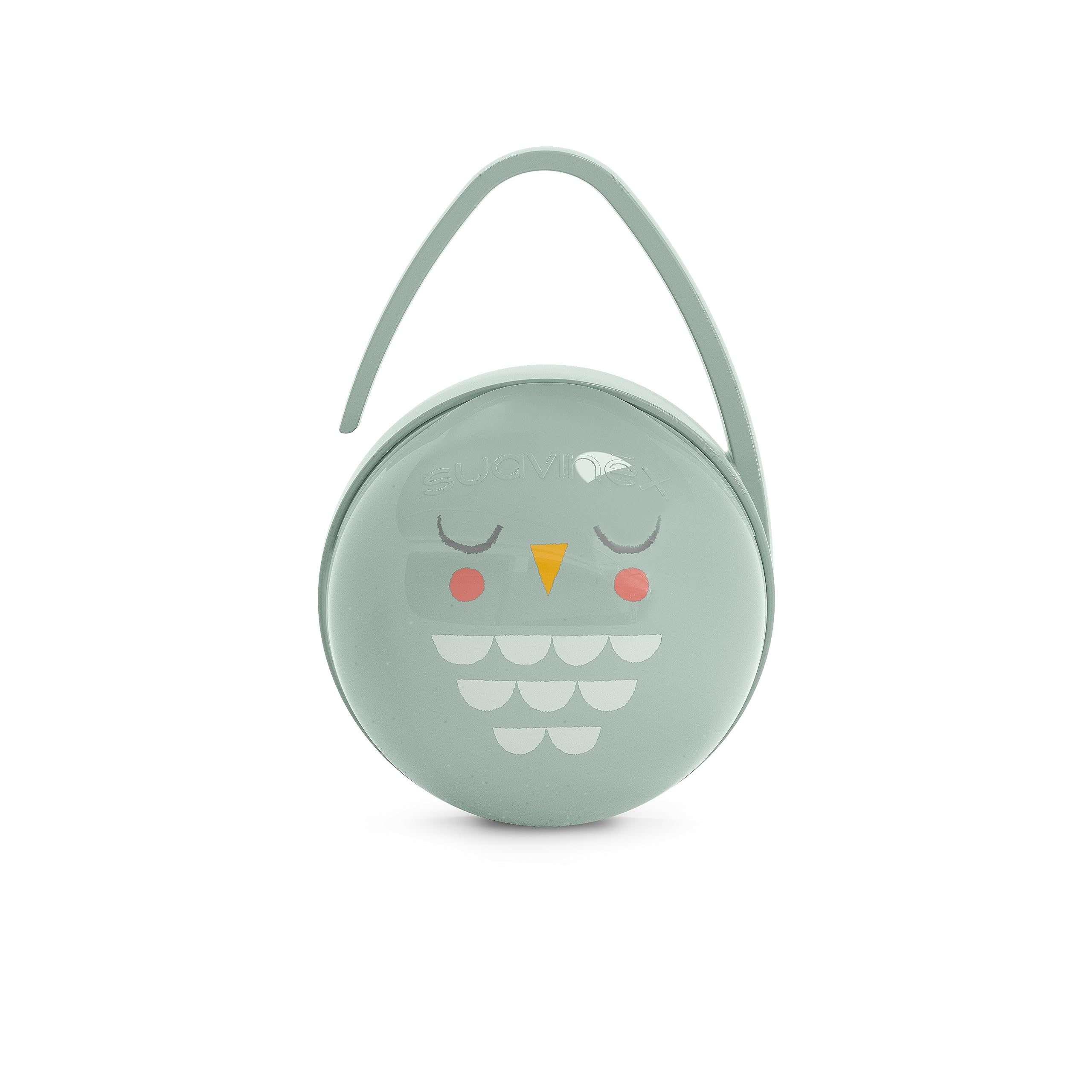 Suavinex Bonhomia 2-in-1 pacifier case mint closed keeps pacifiers clean and organized