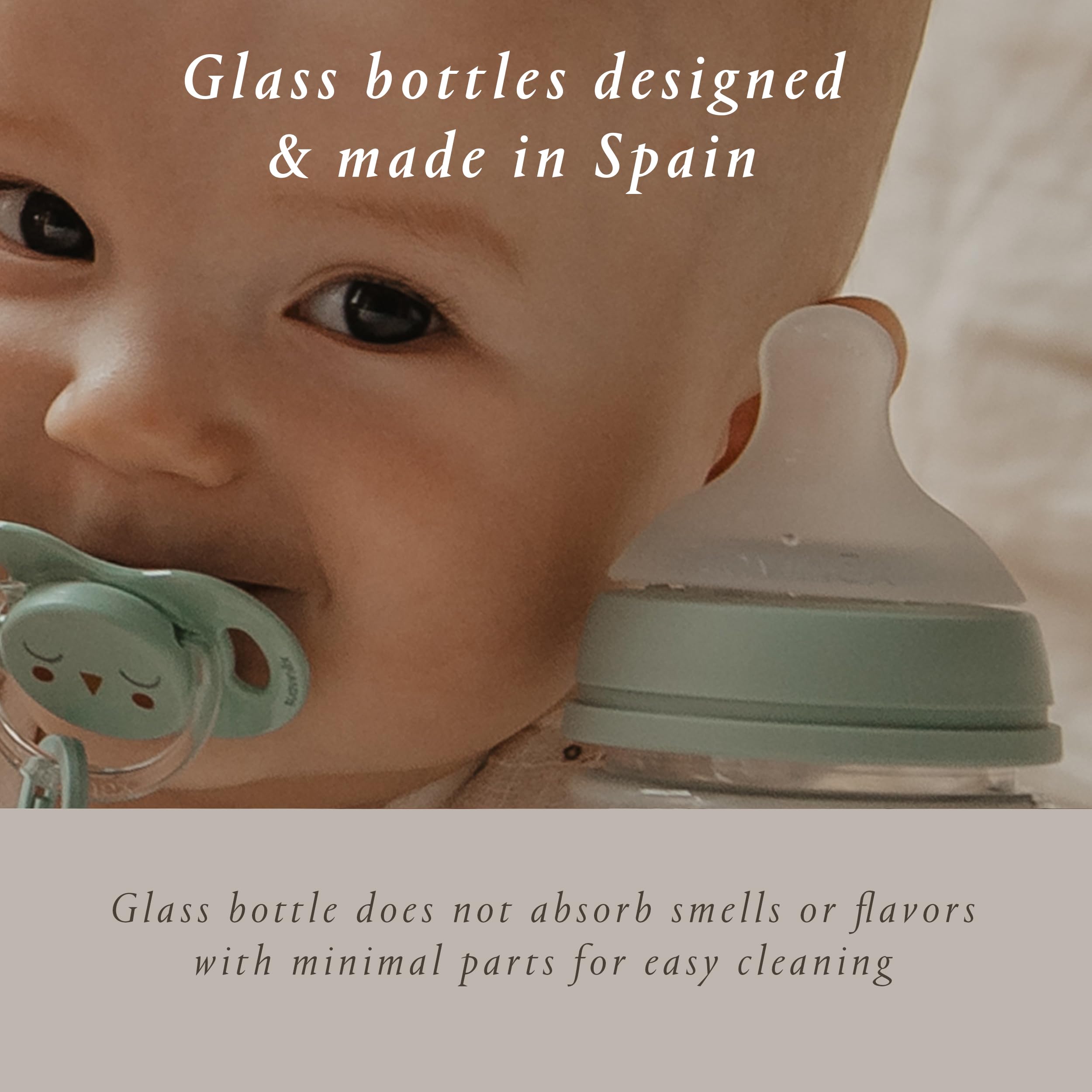 Suavinex Bonhomia anti-colic valve detail, designed to reduce air intake potential.