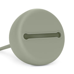 Loop-handle on Suavinex Color Essence pacifier case Jungle Green adheres to stroller bars.