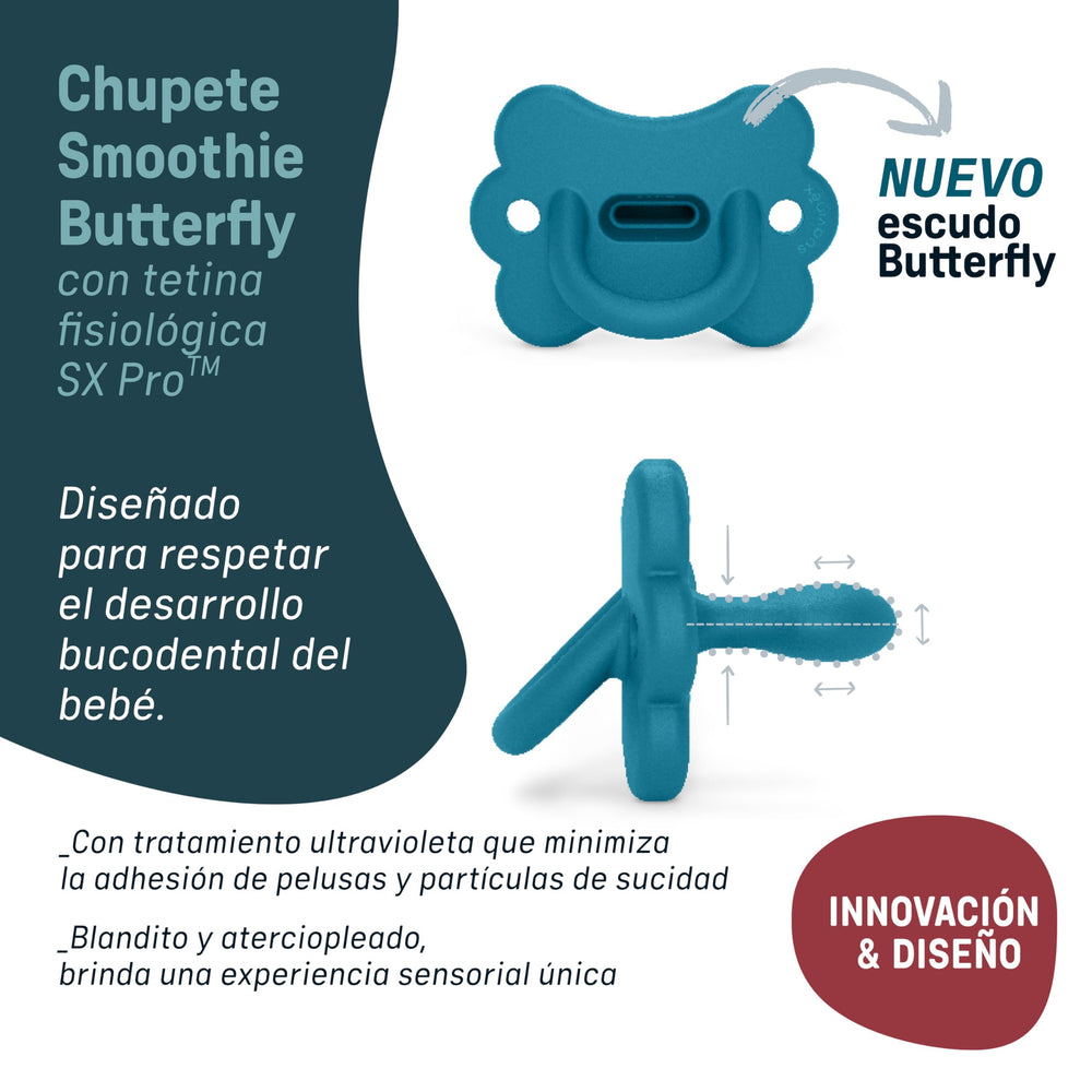 Suavinex single-piece silicone design reduces crevices for safer cleaning.