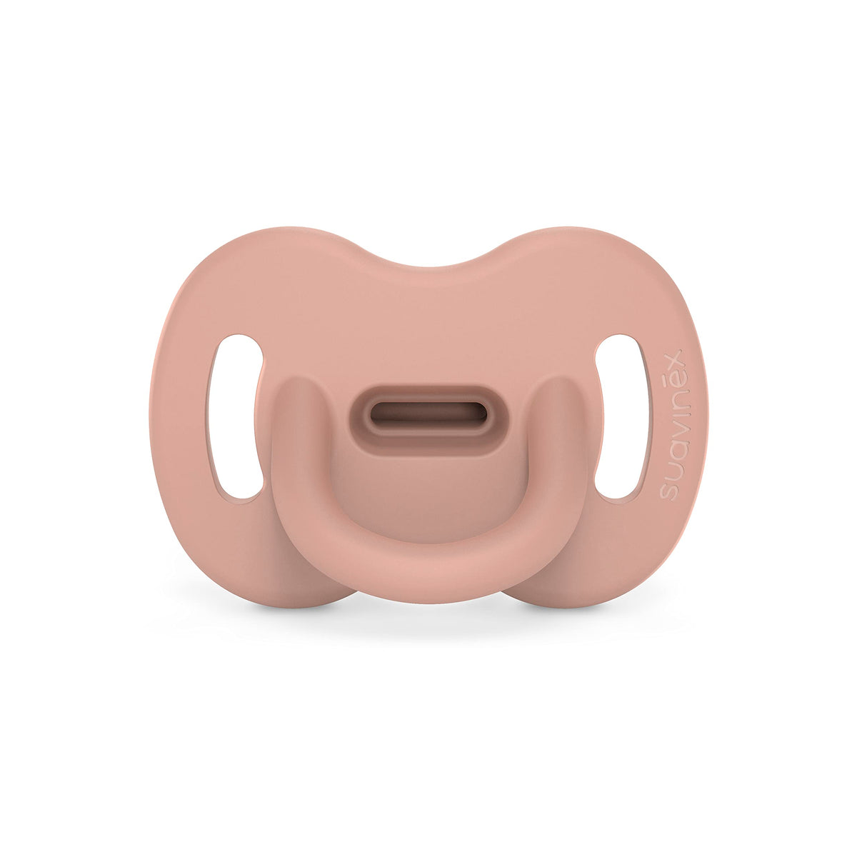 Suavinex Color Essence SX PRO pacifier close-up shows soft silicone texture for gentle comfort.