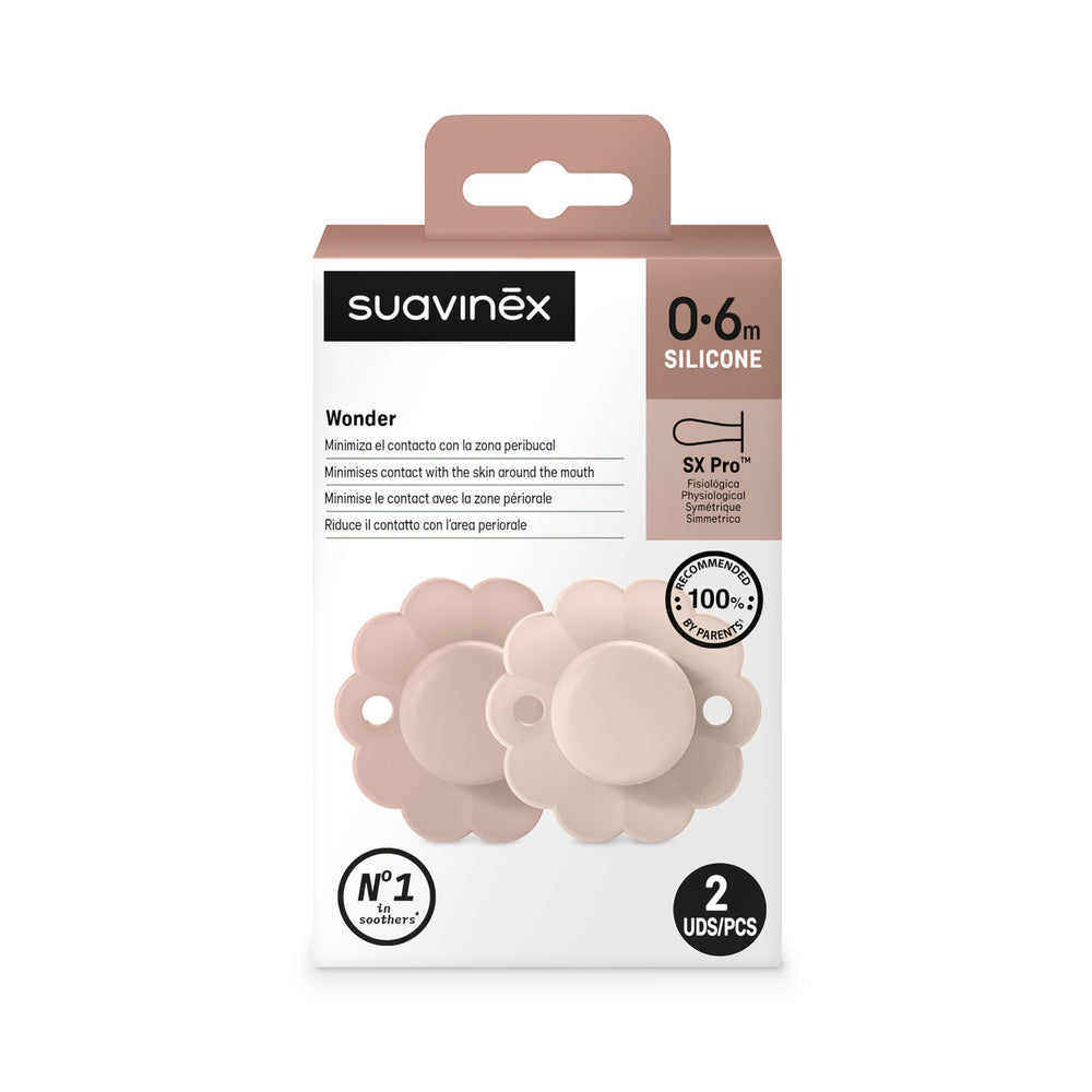 Ergonomic round shape with scalloped edge reduces nose contact