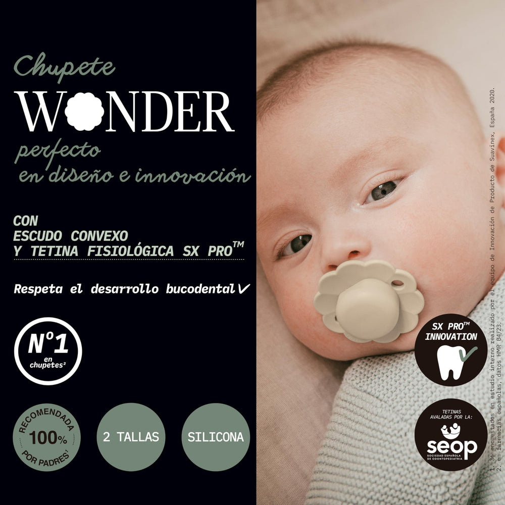 Convex shield minimizes contact with delicate mouth skin for comfort.