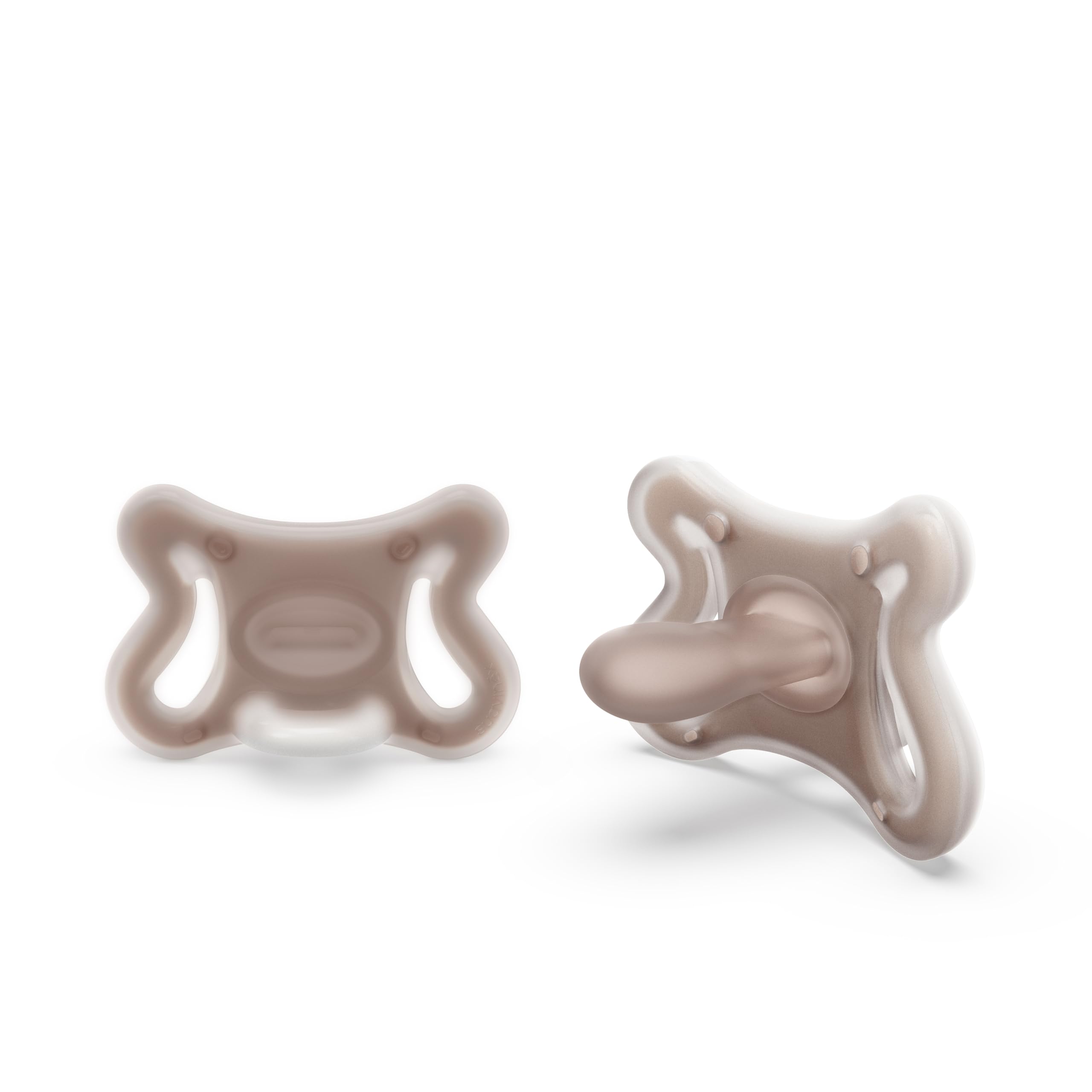 Suavinex Zero Zero pacifier with SX Pro nipple in deep shade supports natural tongue position.