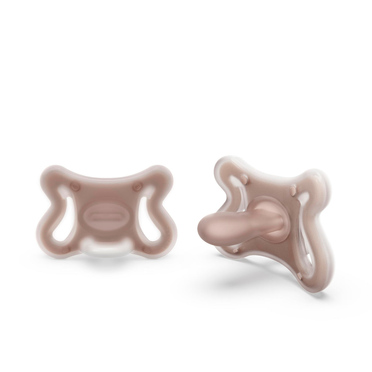 Suavinex Zero Zero pacifier with SX Pro nipple in deep shade supports natural tongue position.