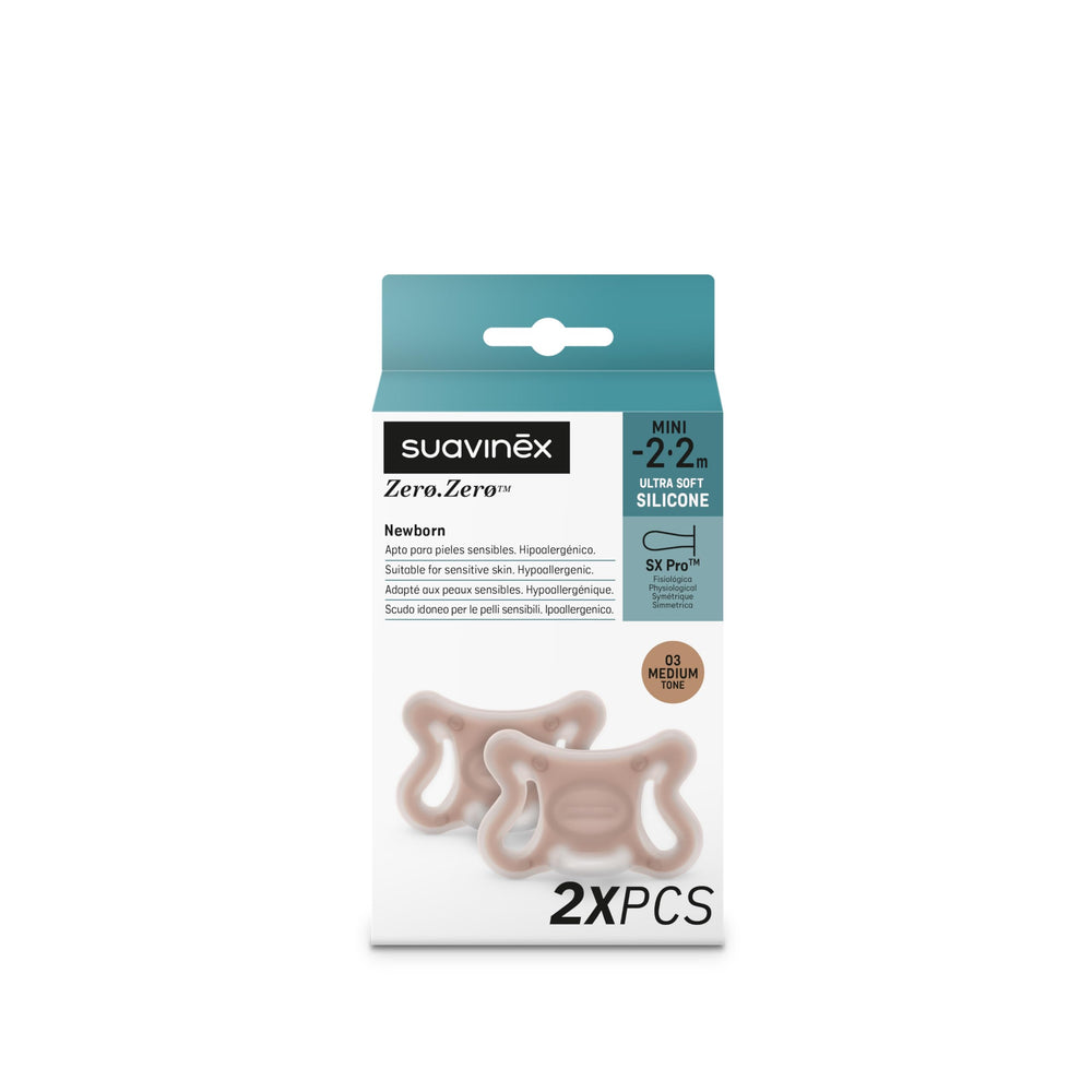 Suavinex Zerø.Zerø pacifier compatible with Zerø.Zerø anti-colic bottle for a cohesive system
