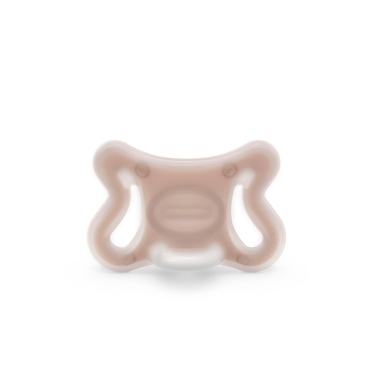 Suavinex Zero Zero silicone pacifier nipple close-up highlights soft texture for gentle soothing.