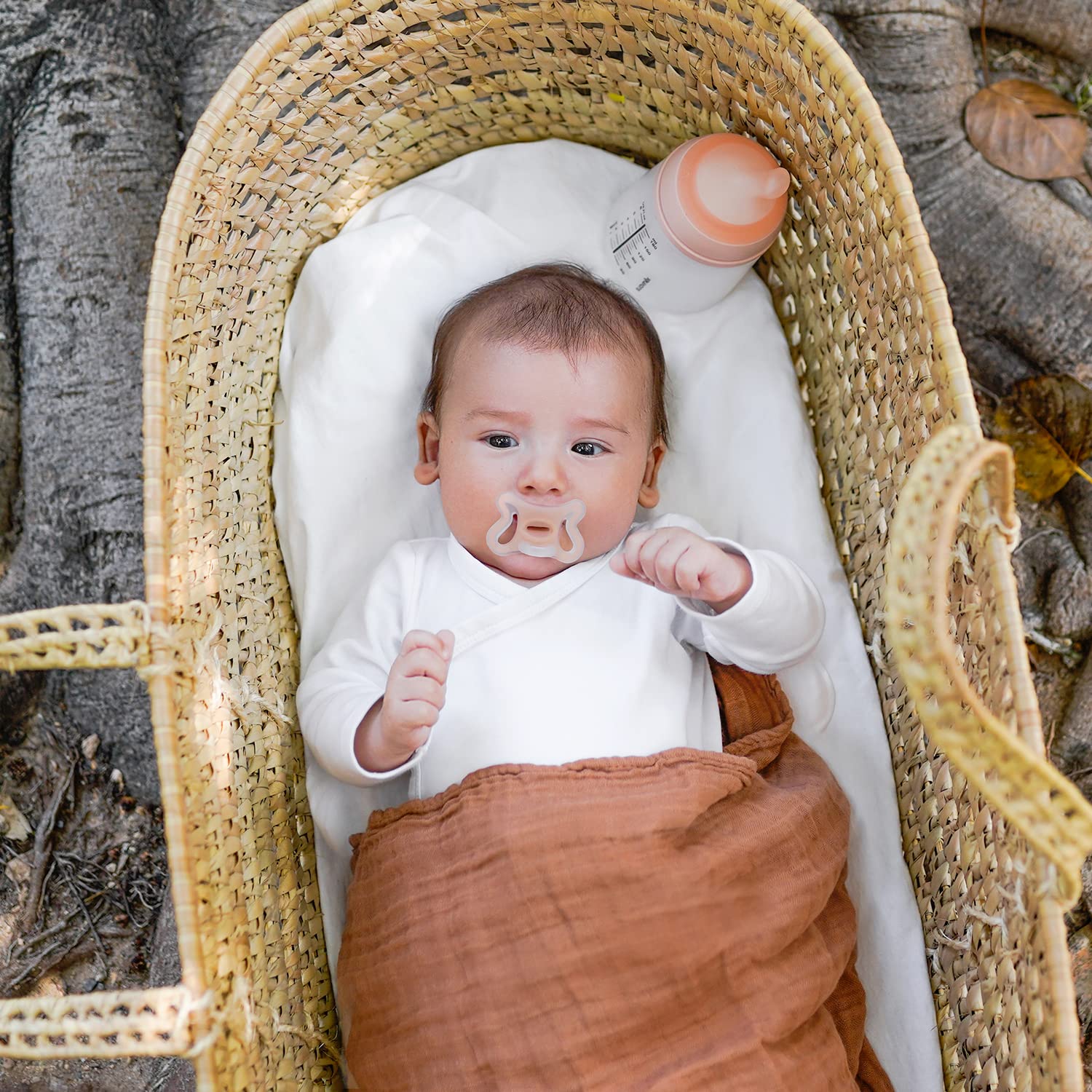 Suavinex Zerø.Zerø pacifier shade sand shows warm tone for baby comfort