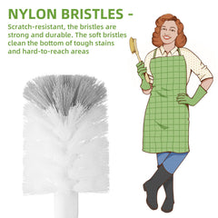 SUBEKYU Bottle Brush straw cleaner demonstrates access to narrow openings for residues.