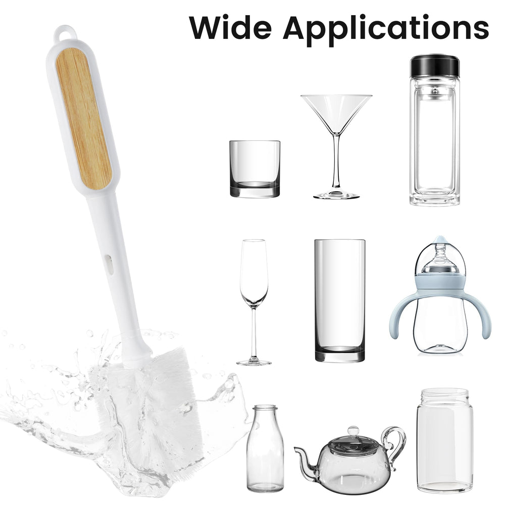 SUBEKYU bottle mouth scrubber demonstrates quick rim cleaning