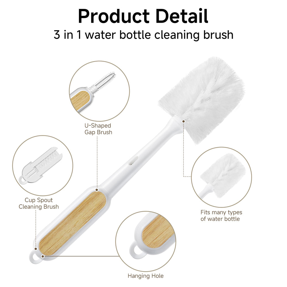 SUBEKYU nylon bristles close-up demonstrating gentle scrubbing