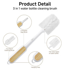 SUBEKYU nylon bristles close-up demonstrating gentle scrubbing