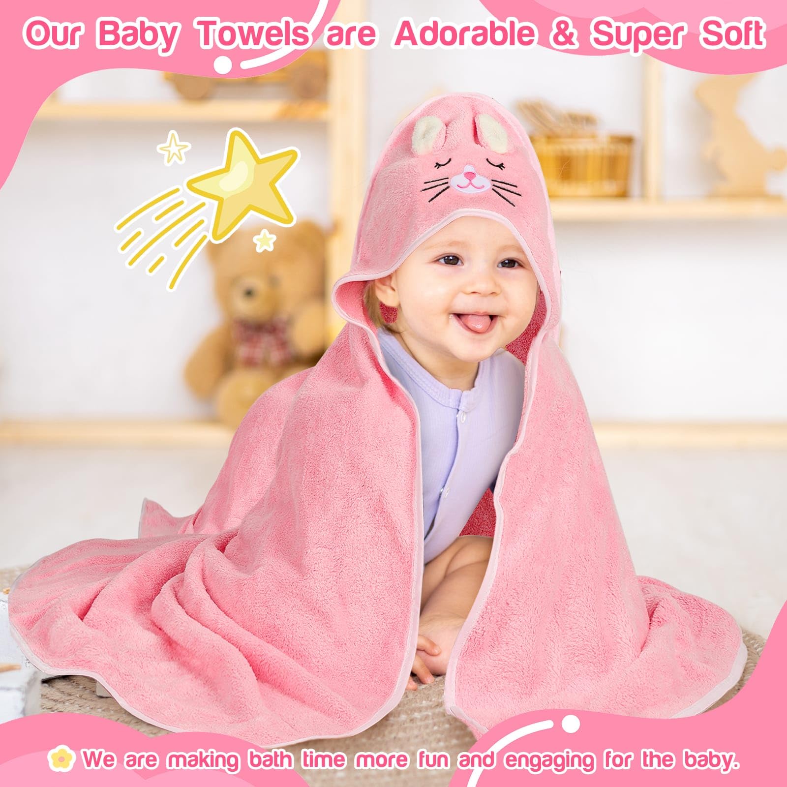Sublaga towel used as blanket or swaddle for versatile use