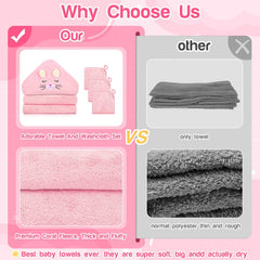 Sublaga three baby washcloths 10x10 inches, soft and absorbent