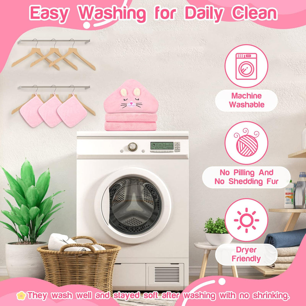 Sublaga bath-time setup showing towel and washcloths in nursery