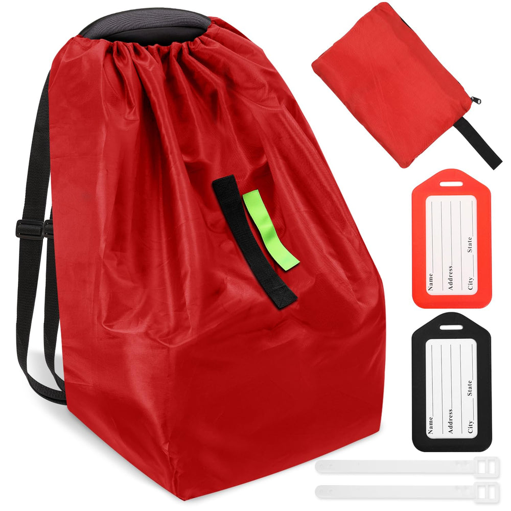 Sublaga car seat bag in red with Oxford cloth offers durable protection for car seats.