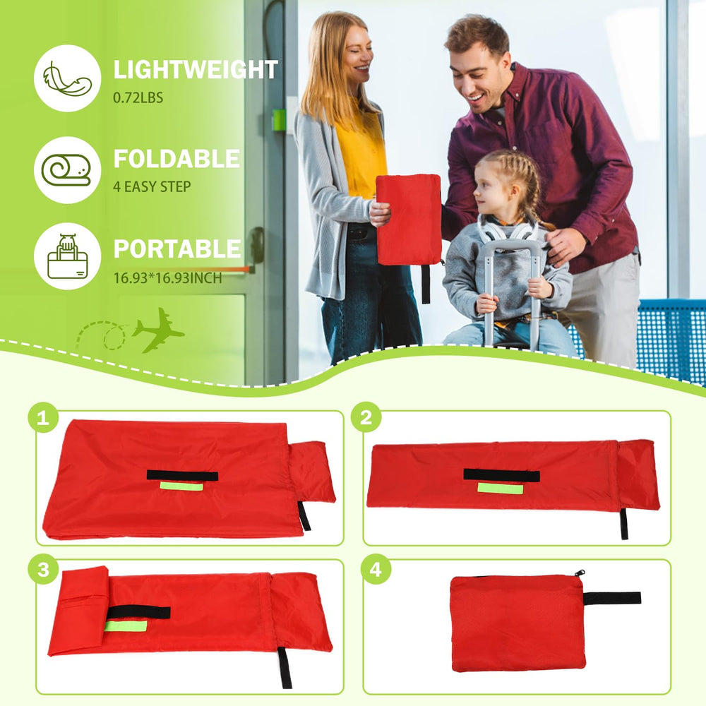 Sublaga car seat bag features reflective strip for visibility in dim areas.