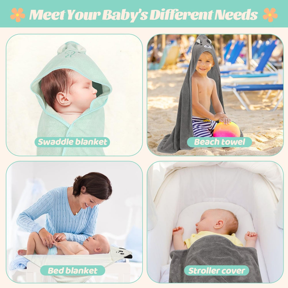 Sublaga gift-pack baby towels ideal for baby showers and registries.