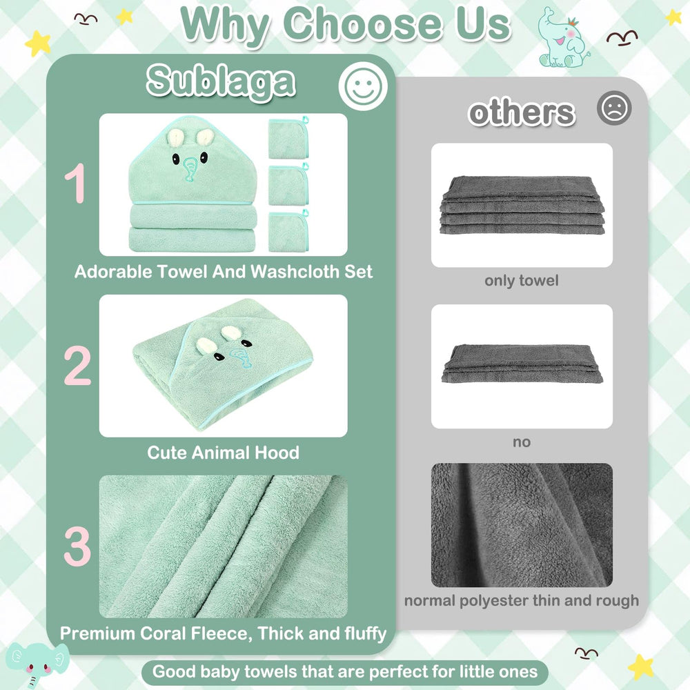 Sublaga hooded towel closeup with soft fabric and quick drying feel