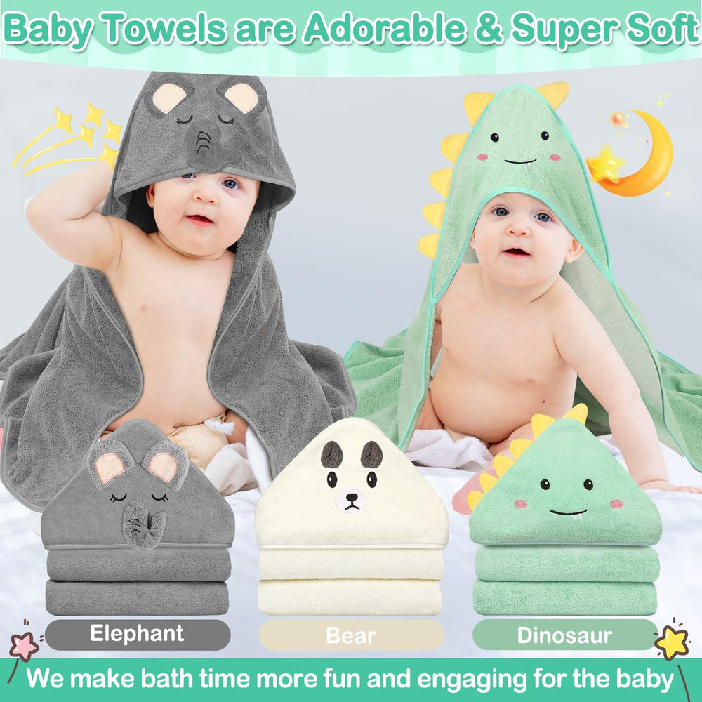 Sublaga elephant hooded towel makes bath time playful and comforting.