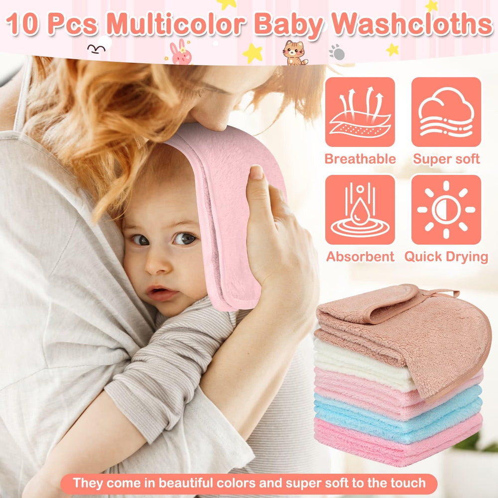 Sublaga hooded towel white bear design provides comforting wrap post-bath.