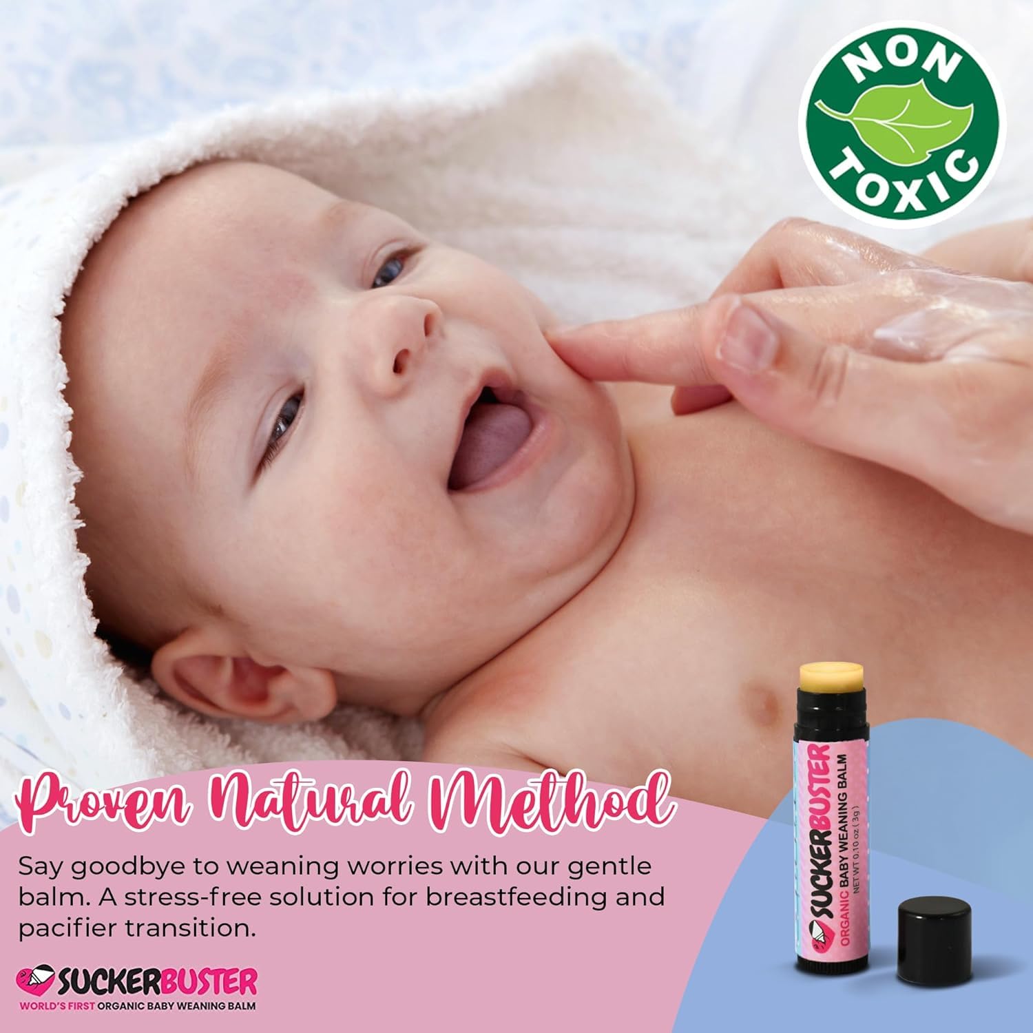 Suckerbuster organic ingredients coconut oil and kohomba oil for skin-friendly care
