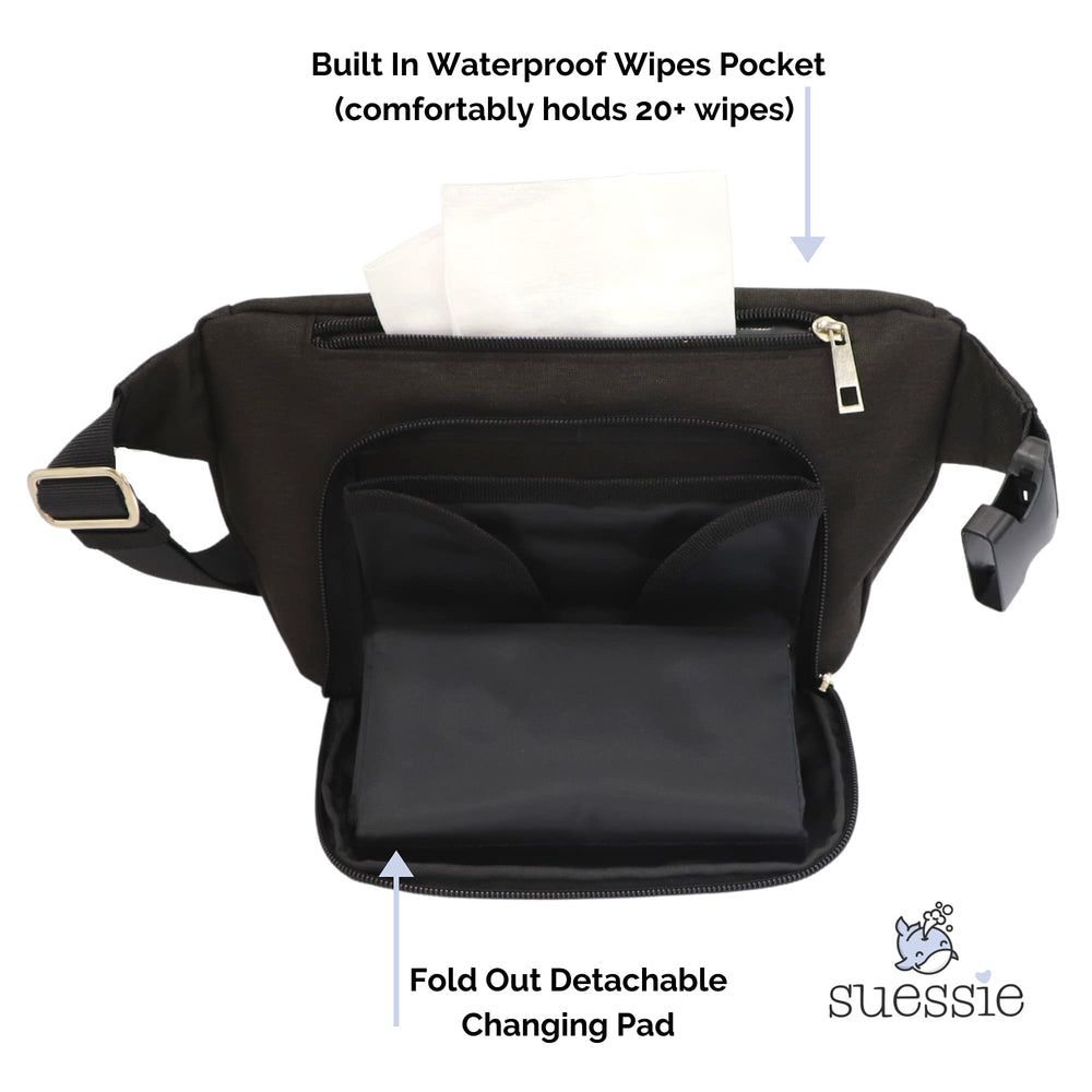 Suessie detachable-changing-pad enables quick diaper changes anywhere with comfort.