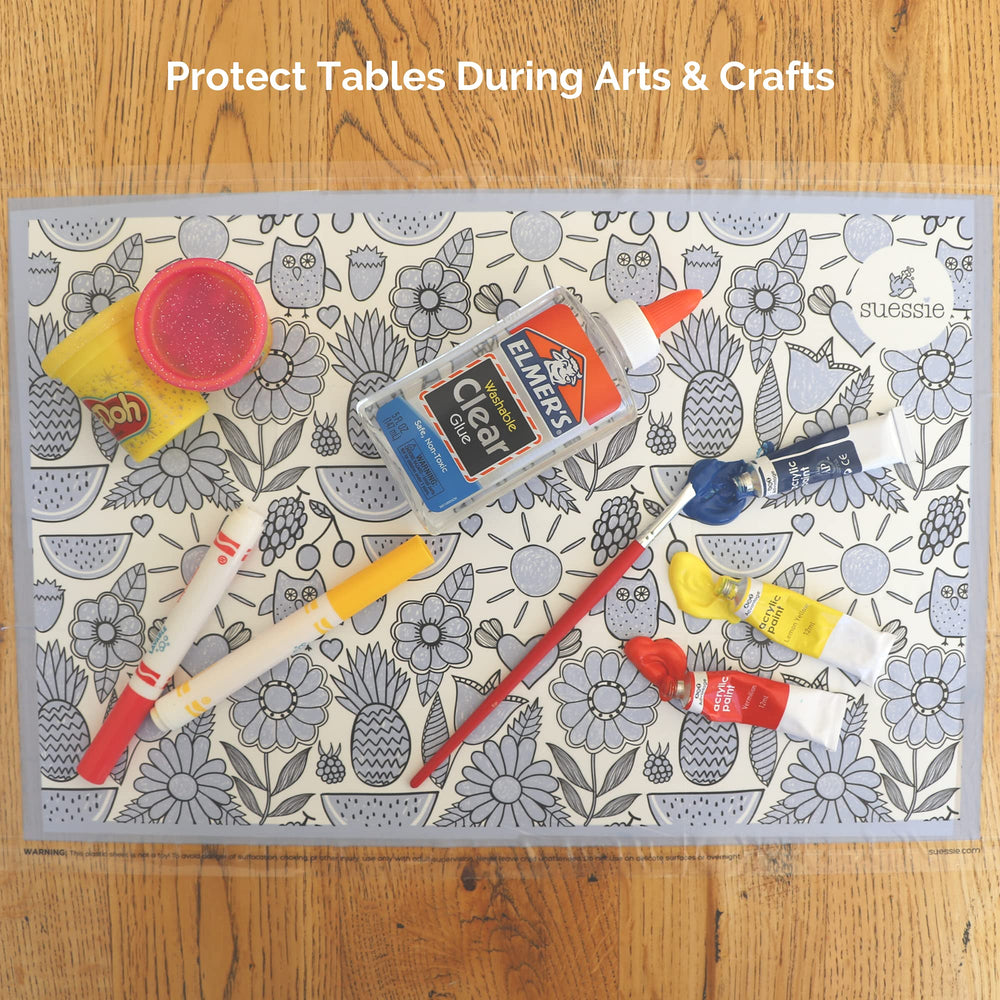 Suessie kids placemats easy to use and throw away after meals