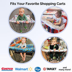 Suessie sippy cup strap and pockets prevent spills and keep snacks handy.