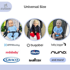 Suessie stroller liner-absorbent-inner-layer protects upholstery from spills and diaper leaks during adventures.