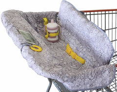 Suessie Sweet Dreams cart cover rolled into a compact pouch for easy storage.