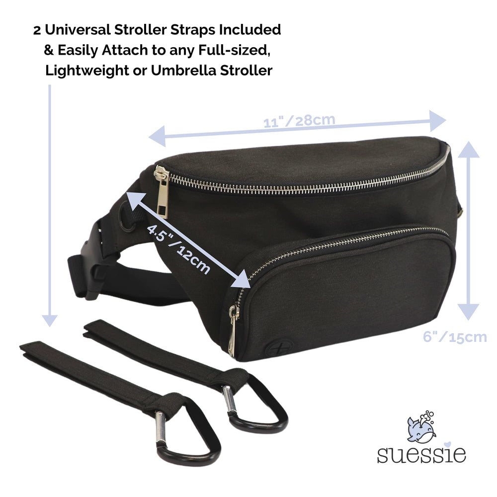 Suessie waterproof-wipes-pocket keeps wipes dry and accessible during outings.