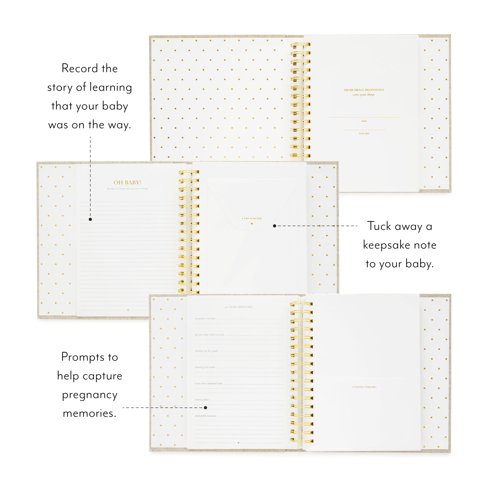 Sugar Paper Baby Keepsake Book cloth hardcover texture and durability.