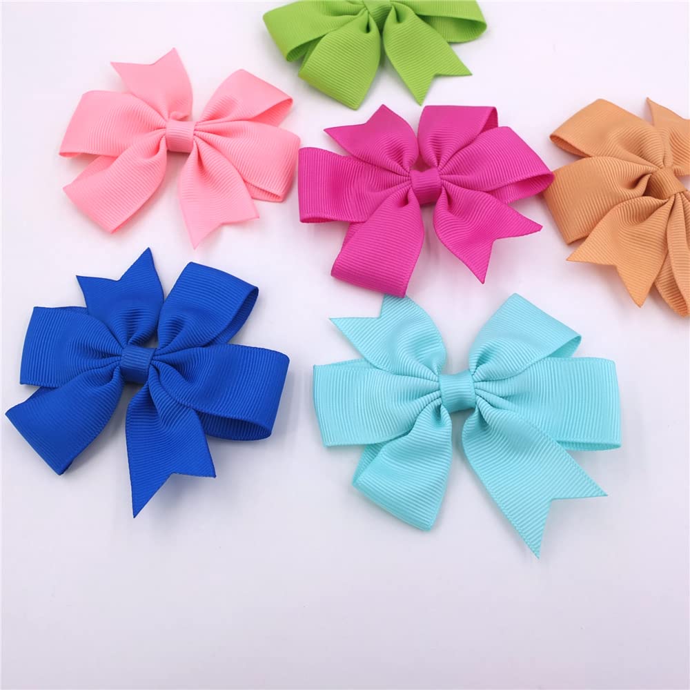 Sugarmelon baby girl bow in multicolor pack for everyday outfits.