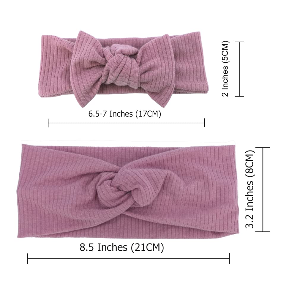 Sugarmelon baby hair bow mauve close-up accessory for tiny outfits.