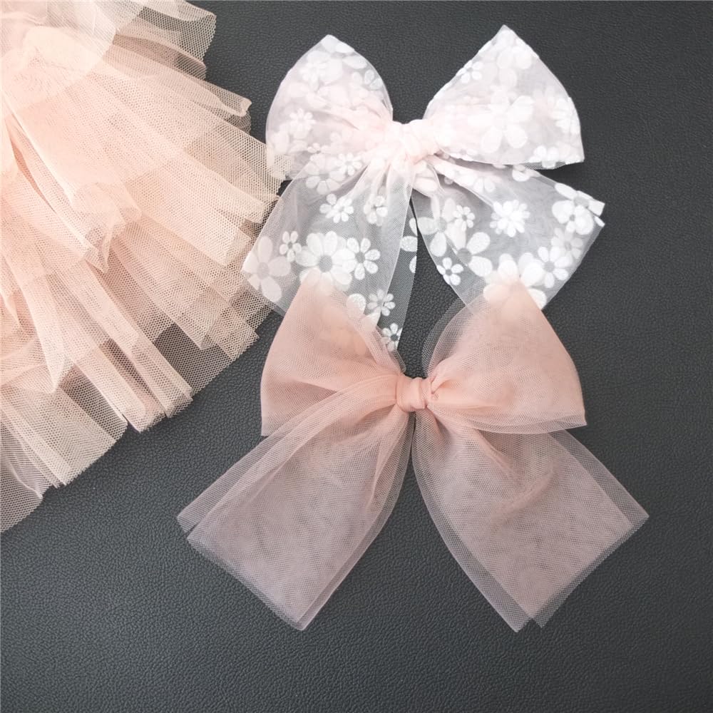 Sugarmelon soft-tulle bow texture close-up highlights lightweight comfort.