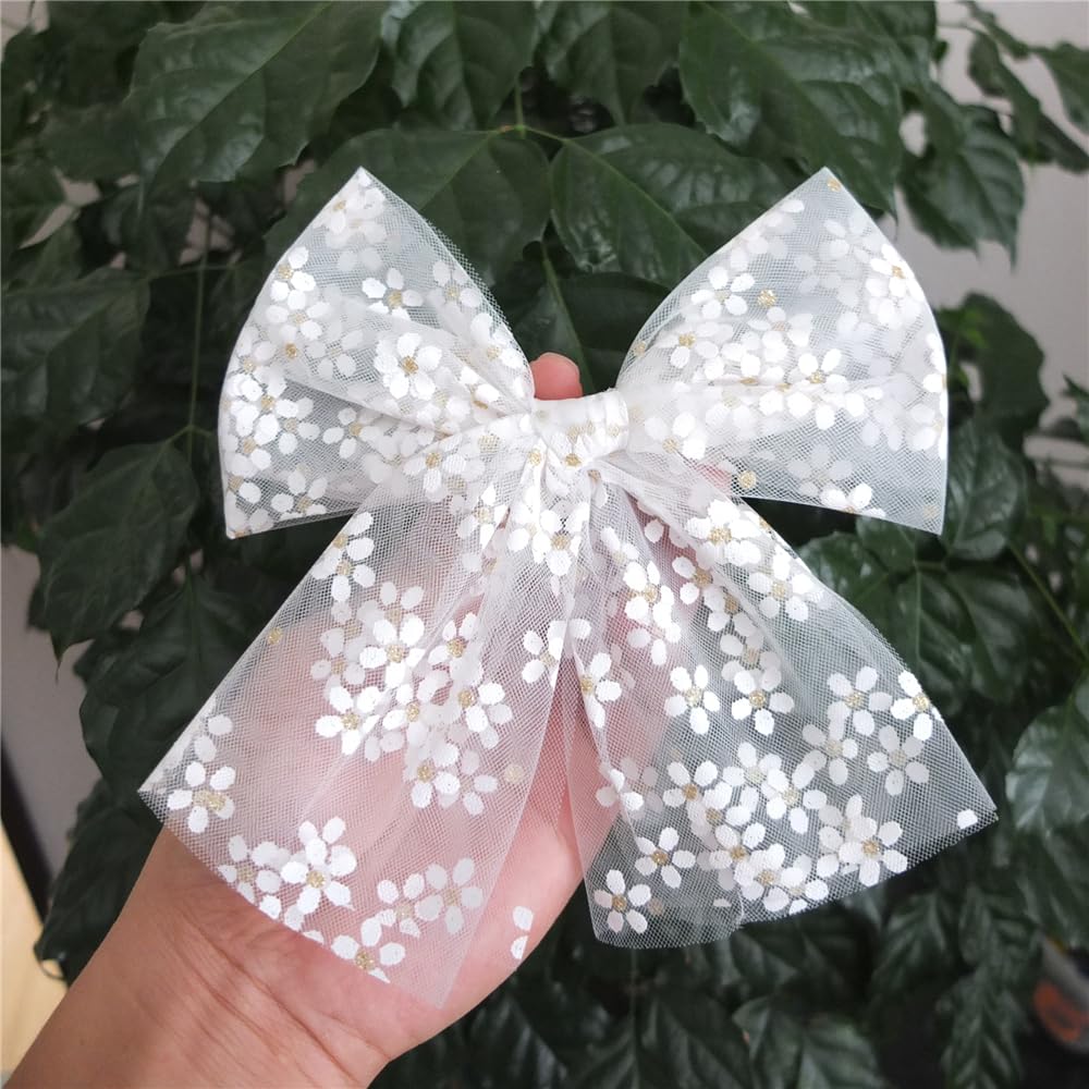 Sugarmelon cottagecore hair bow adds sweet charm to outfits.