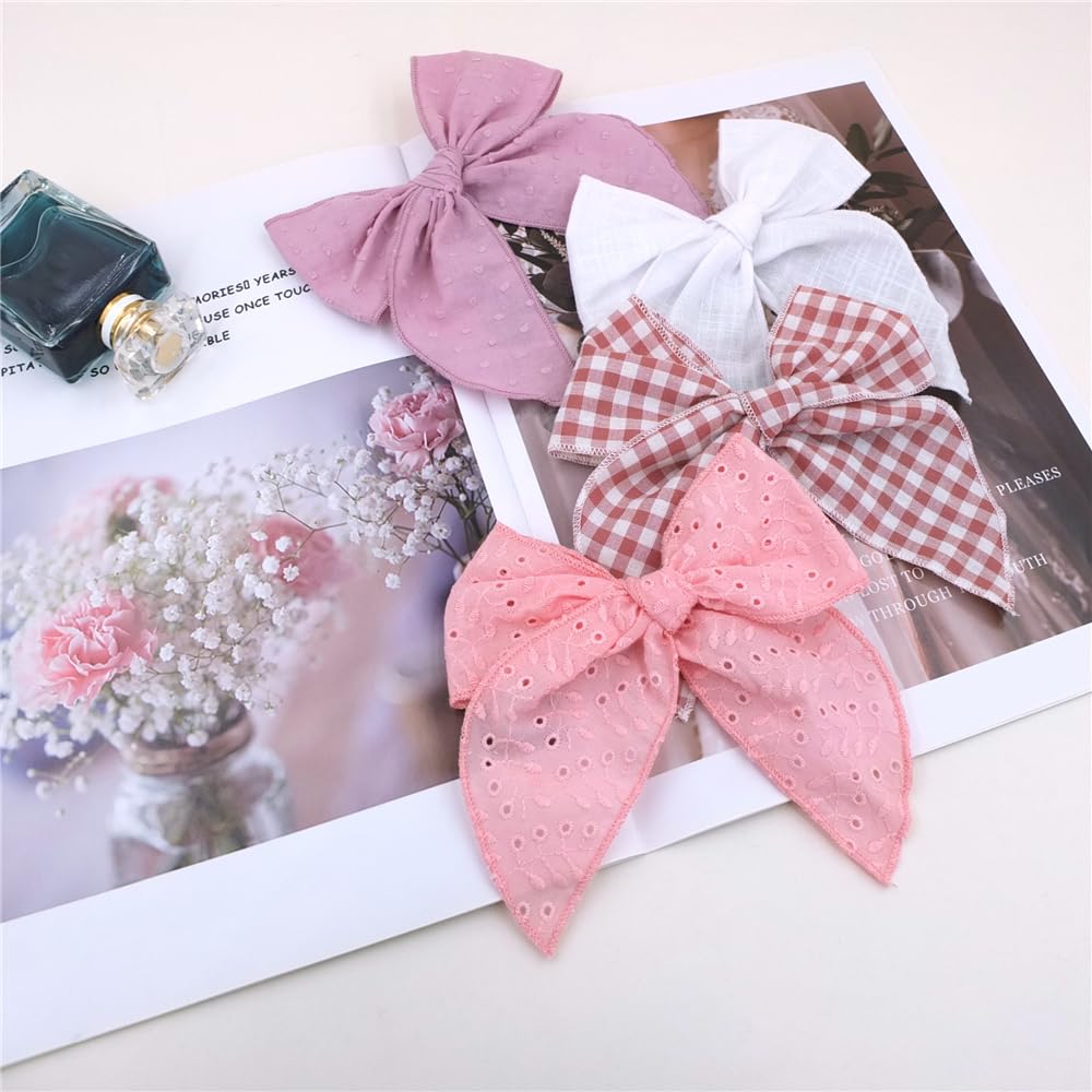 Sugarmelon Fable Bow Clip mauve closeup; versatile styling for casual to dressy outfits