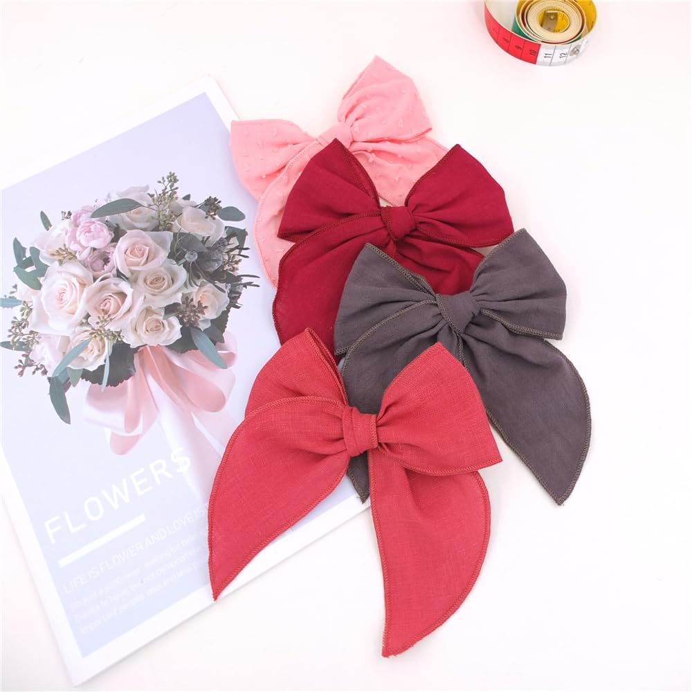 Sugarmelon Fable Bow linen-cotton-velvet material closeup highlighting soft, flexible fabric.