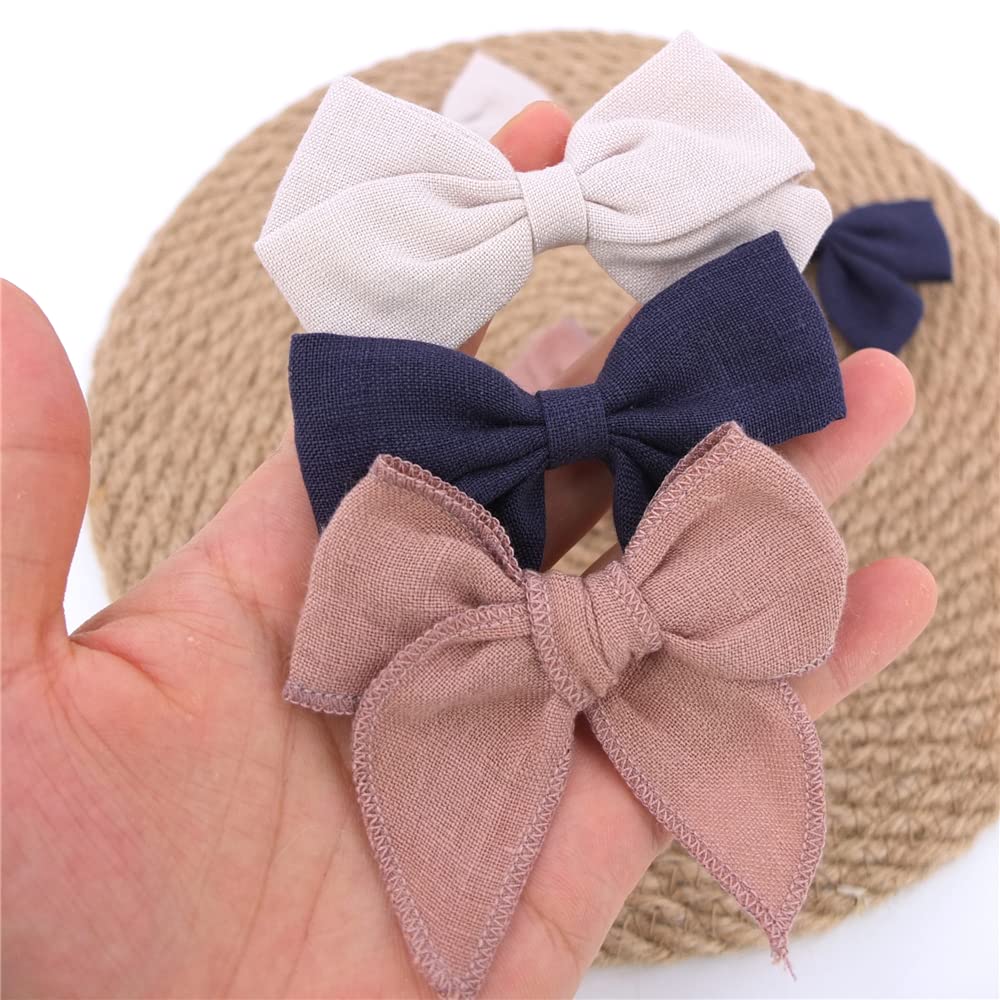 Sugarmelon linen bow hairclip ideal for family photography sessions